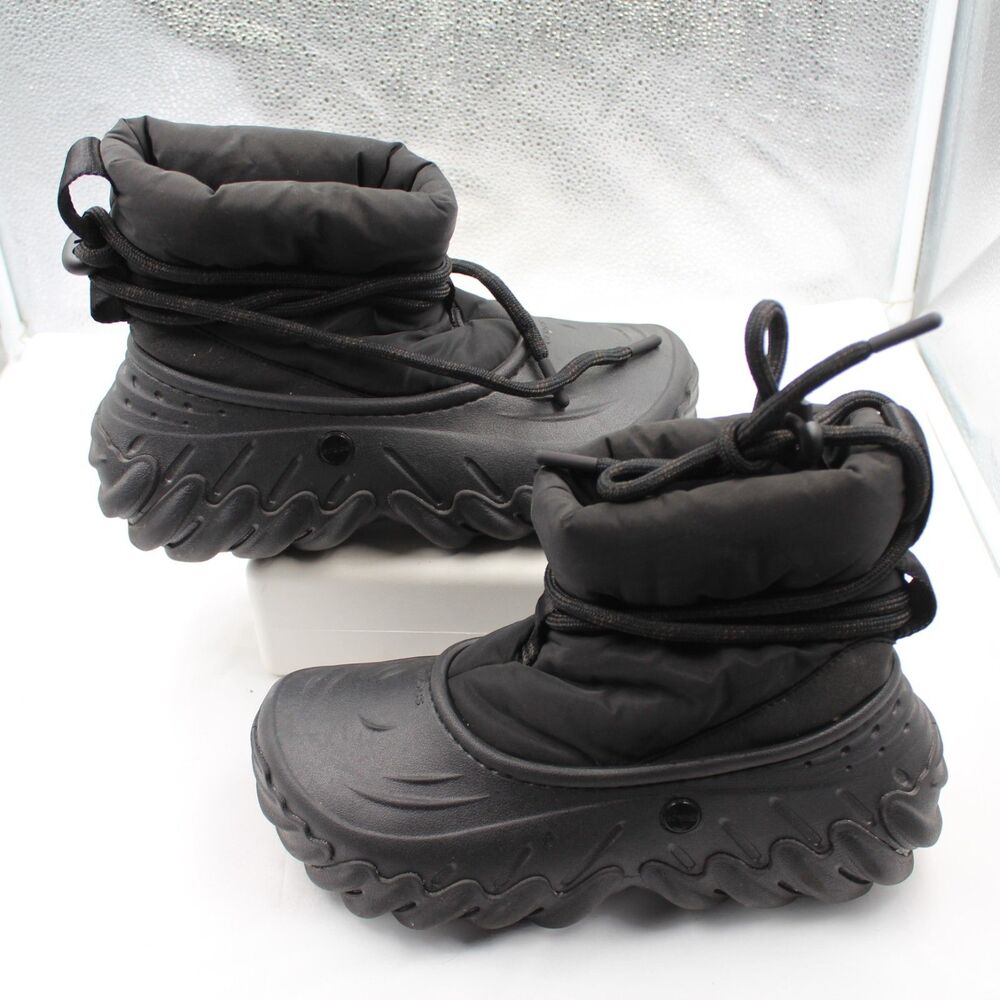 Crocs Echo Boot Men 7 Women 9 Winter Snow Rain Puffer Boots Black